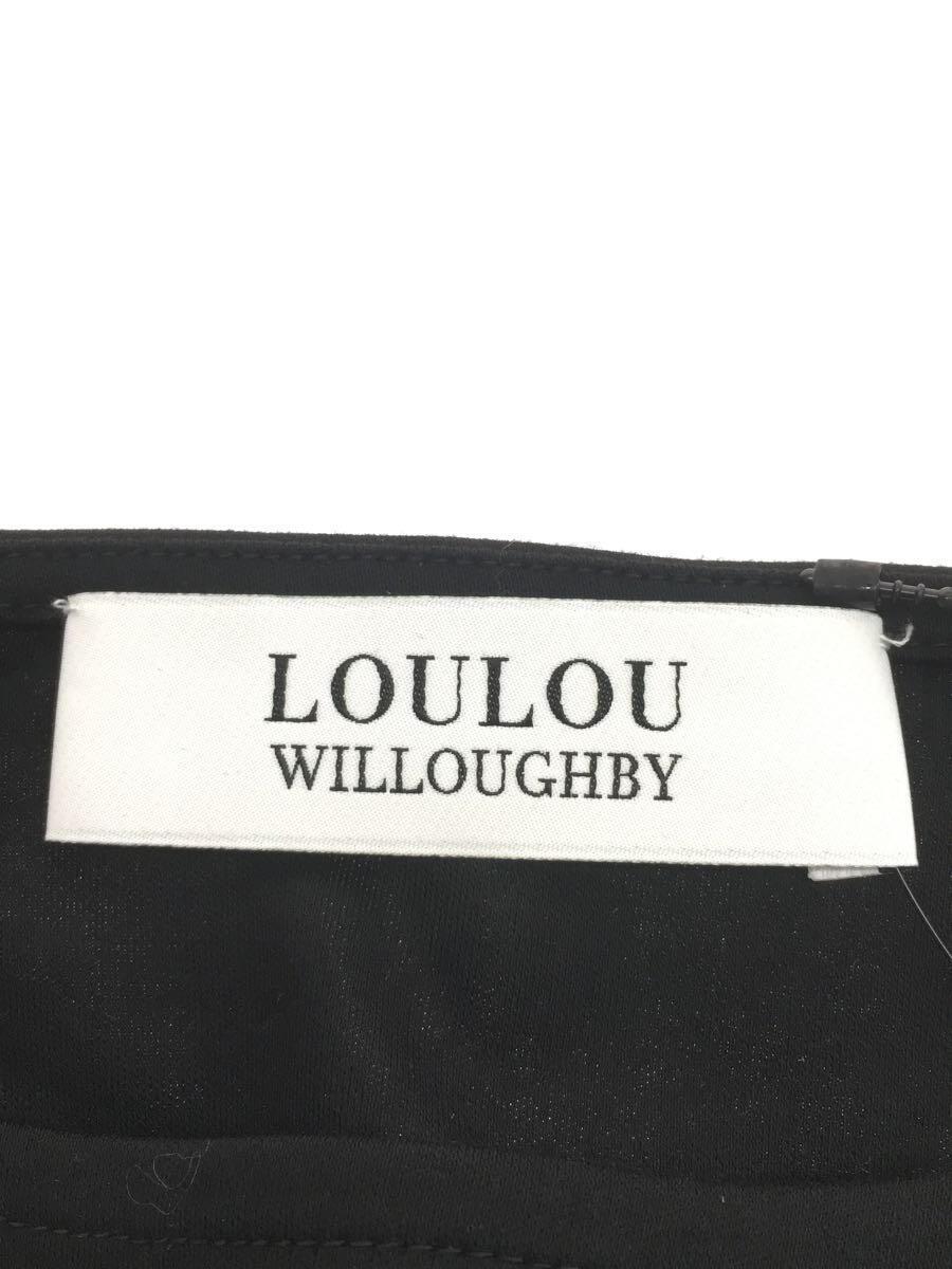 LOULOU WILLOUGHBY◆半袖カットソー/2/コットン/BLK/212110-15-090-95-020_画像3