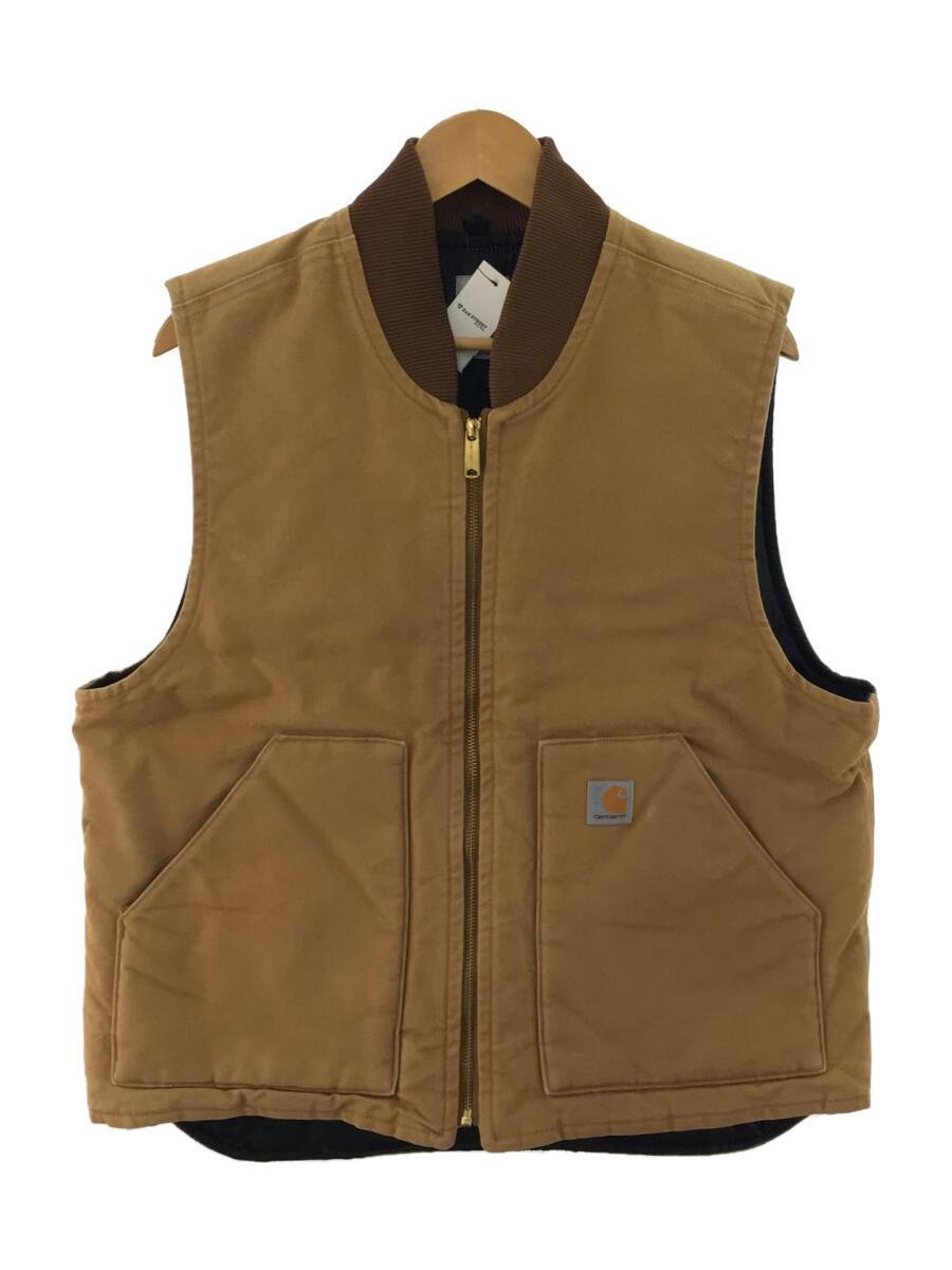 レビュー高評価の商品！ Carhartt◇ベスト/L/コットン/CML/無地