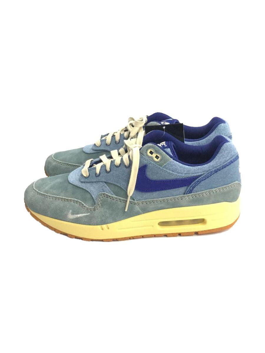 NIKE◆AIR MAX 1 PREMIUM_エアマックス 1 プレミアム/30cm/BLU/スウェード