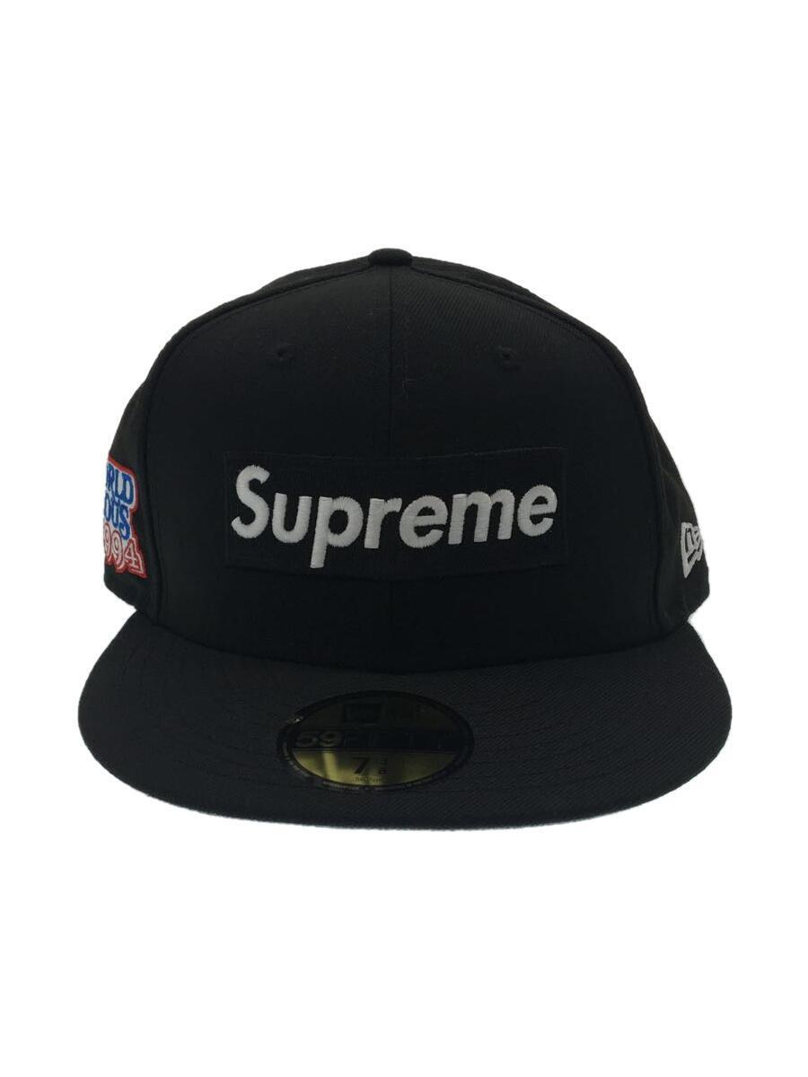【未使用品】 Supreme◆World CAP/キャップ/コットン/BLK/無地/メンズ/24045NEW Logo Box Famous 野球帽