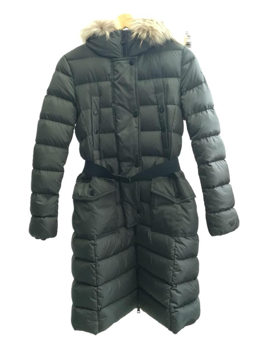 MONCLER◆KHLOE GIUBBOTTO/ロングダウンジャケット/0/ナイロン/カーキ/B20934988425