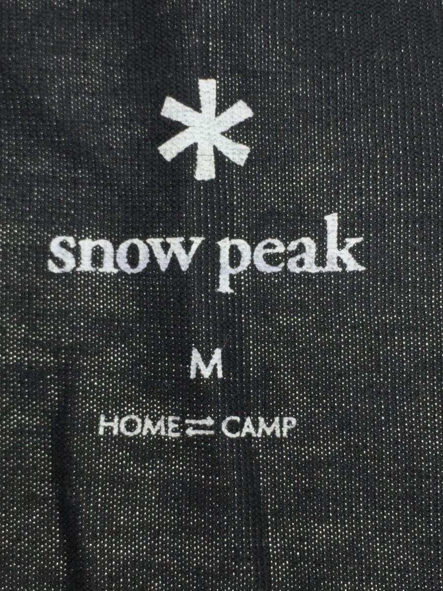 snow peak◆Tシャツ/M/コットン/BLK/無地/TS-22SU101_画像3