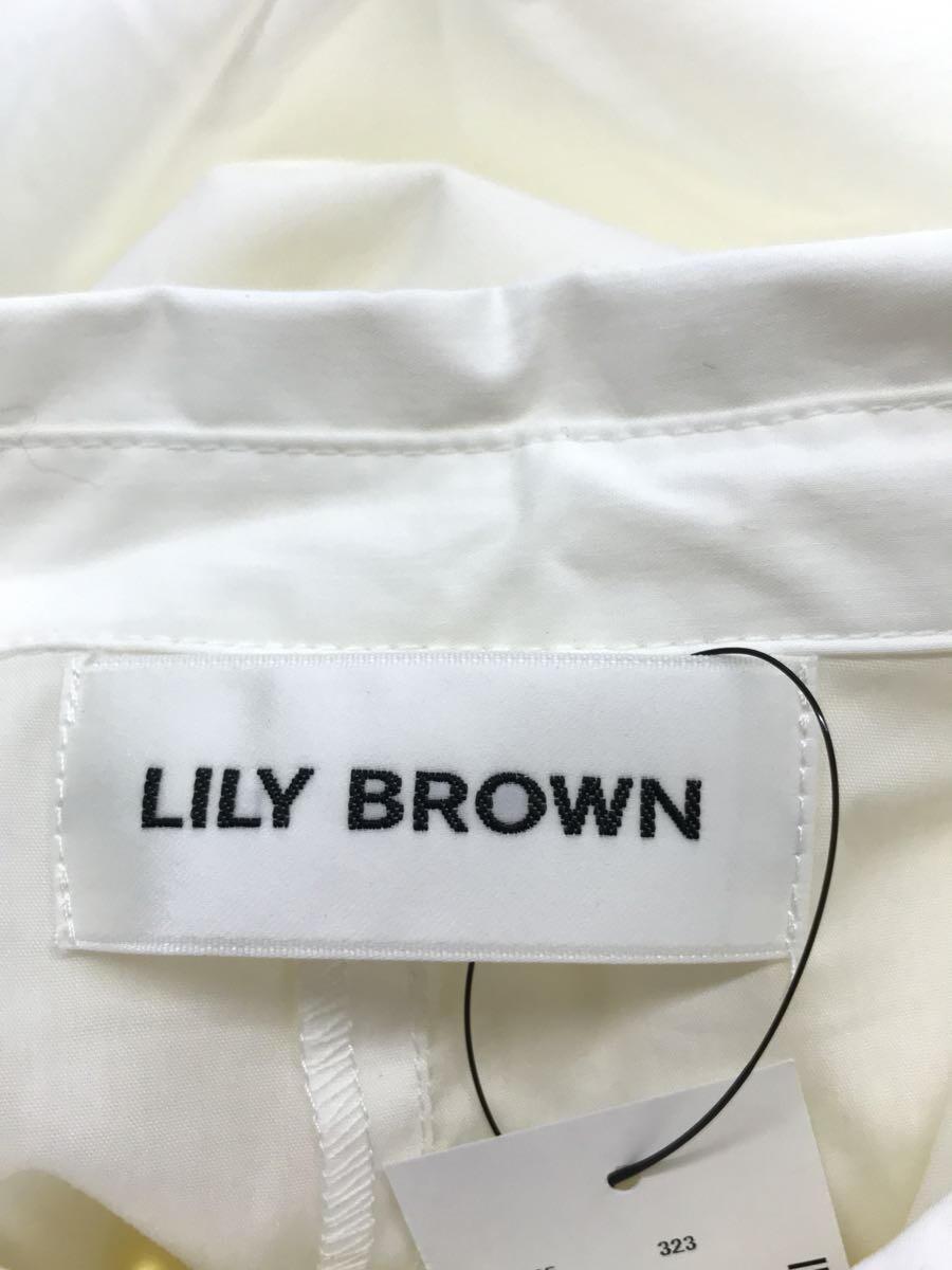 Lily Brown◆ビスチェドッキングワンピース/半袖ワンピース/1/コットン/WHT/無地/LWFO221095_画像3