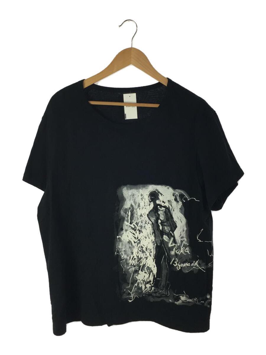 BLACK Scandal Yohji Yamamoto/Tシャツ/2/コットン/BLK/プリント