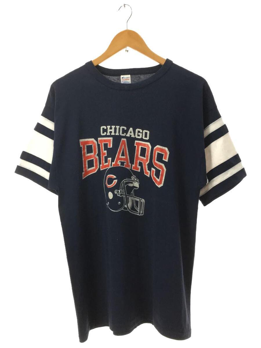 Champion◆CHICAGO BEARS/Tシャツ/XL/コットン/NVY_画像1