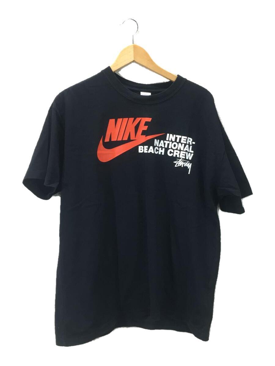 NIKE◆STUSSY REACH THE BEACH POSSE TEE/Tシャツ/L/コットン/BLK/DD3070-010_画像1