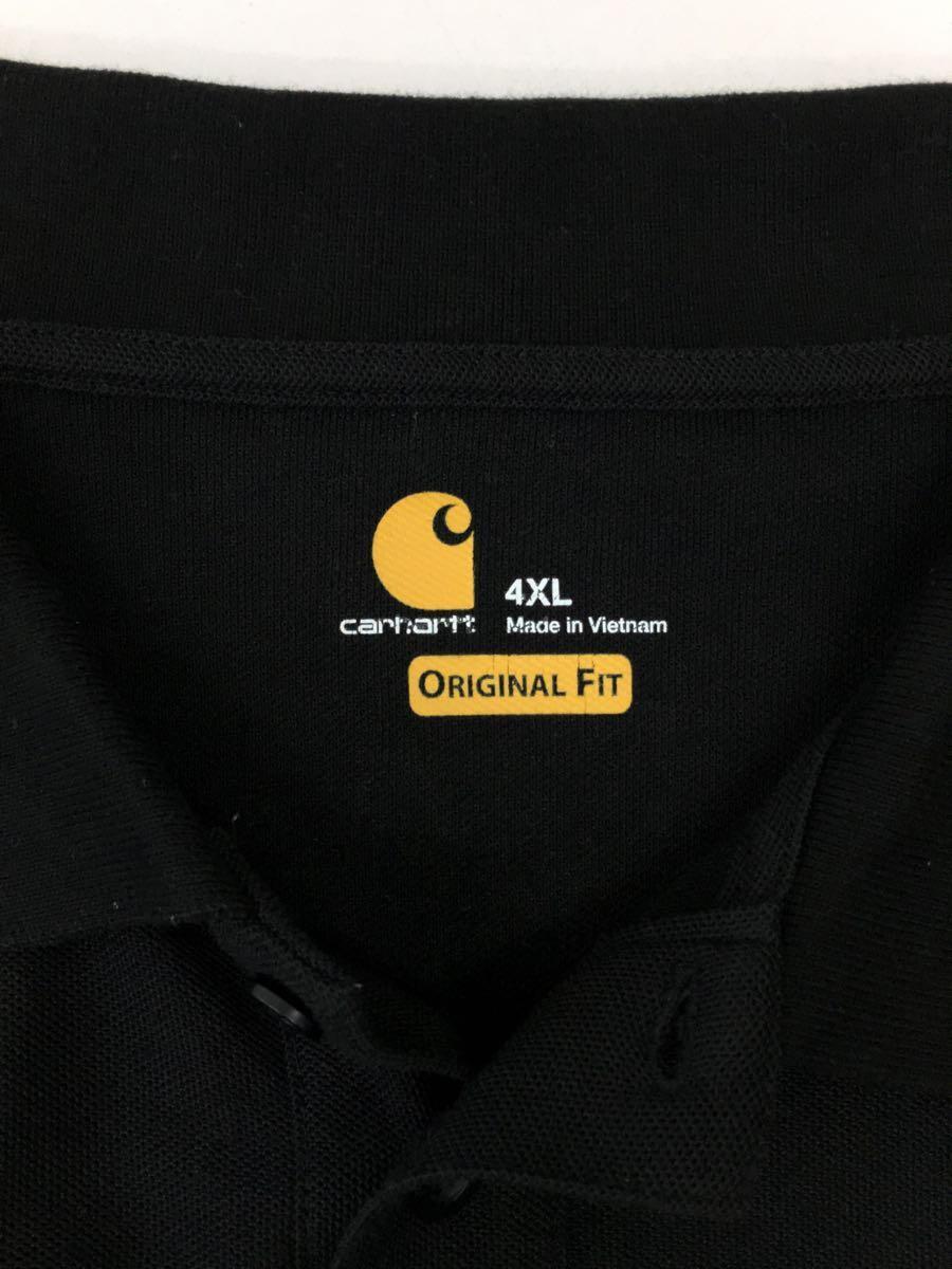 Carhartt◆ポロシャツ/-/ポリエステル/BLK/K570BLK/4XL_画像3