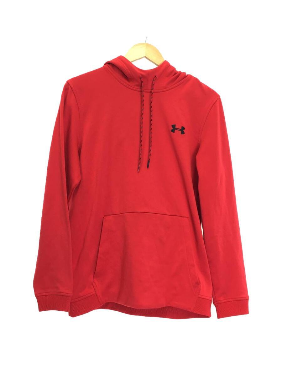 UNDER ARMOUR◆パーカー/XL/ポリエステル/RED_画像1