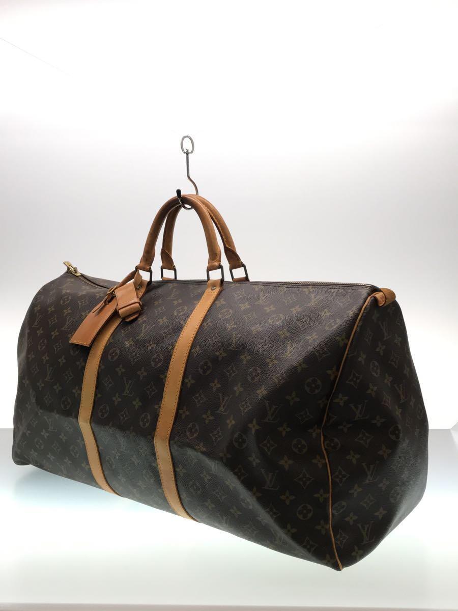 LOUIS VUITTON◆キーポル・バンドリエール60_モノグラム_BRW/PVC/BRW_画像2