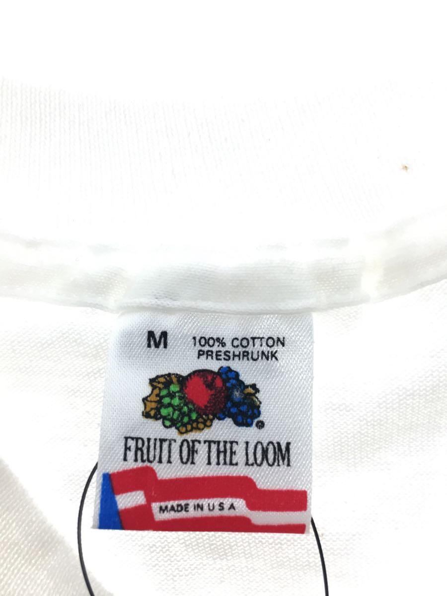 FRUIT OF THE LOOM◆Tシャツ/M/コットン/WHT/プリント_画像3