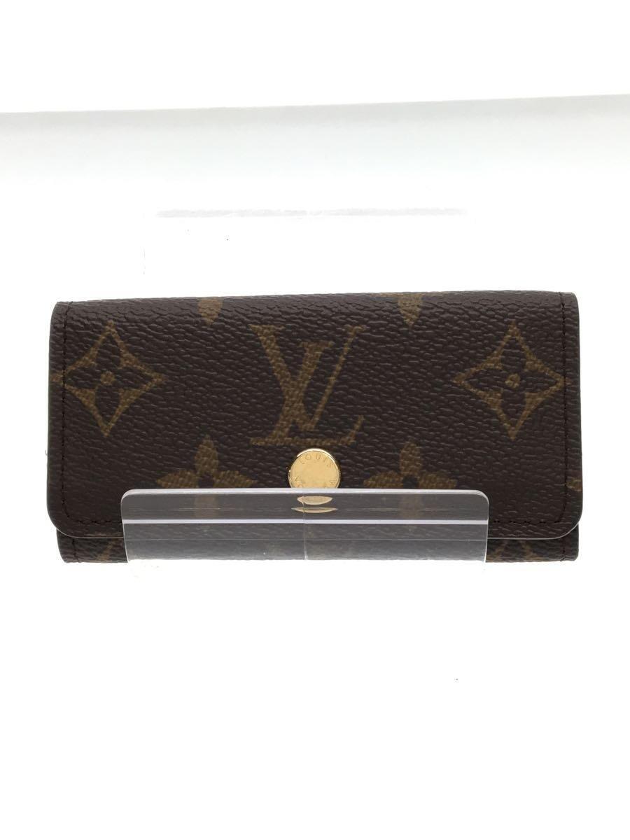 LOUIS VUITTON◆キーケース/ビニール/ブラウン/メンズ/M69517/ミュルティクレ4/4連