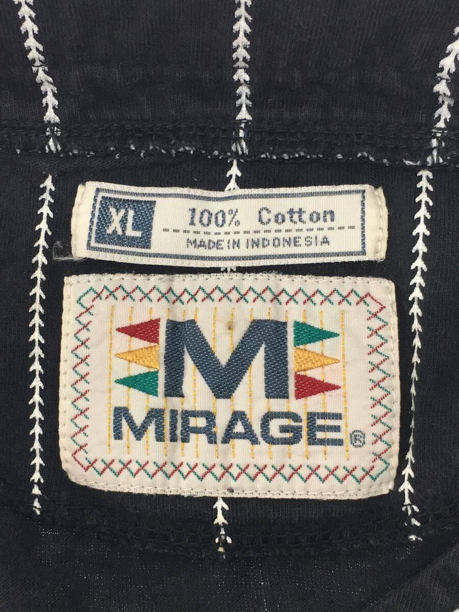 90s/ベースボールシャツ/mirage/半袖シャツ/XL/コットン/BLK_画像3