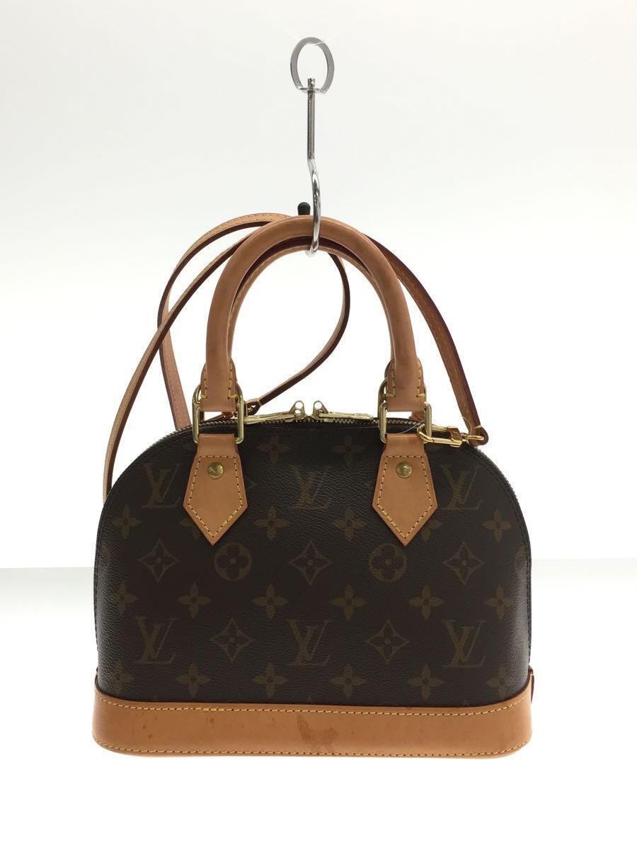 LOUIS VUITTON◆LOUIS VUITTON ルイヴィトン ハンドバッグ/PVC/BRW/M53152/アルマBB_画像3