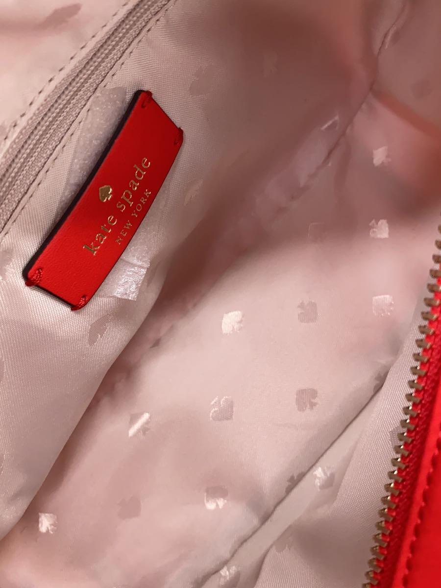 kate spade new york◆ショルダーバッグ/ナイロン/RED/wkr00572_画像6