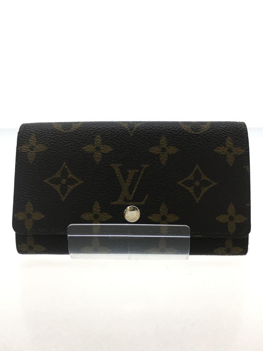 LOUIS VUITTON◆2つ折り財布/PVC/BRW/総柄/メンズ/884AN