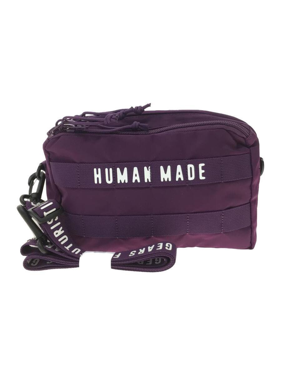 HUMAN MADE◆MILITARY POUCH/ショルダーバッグ/ナイロン/PUP/無地
