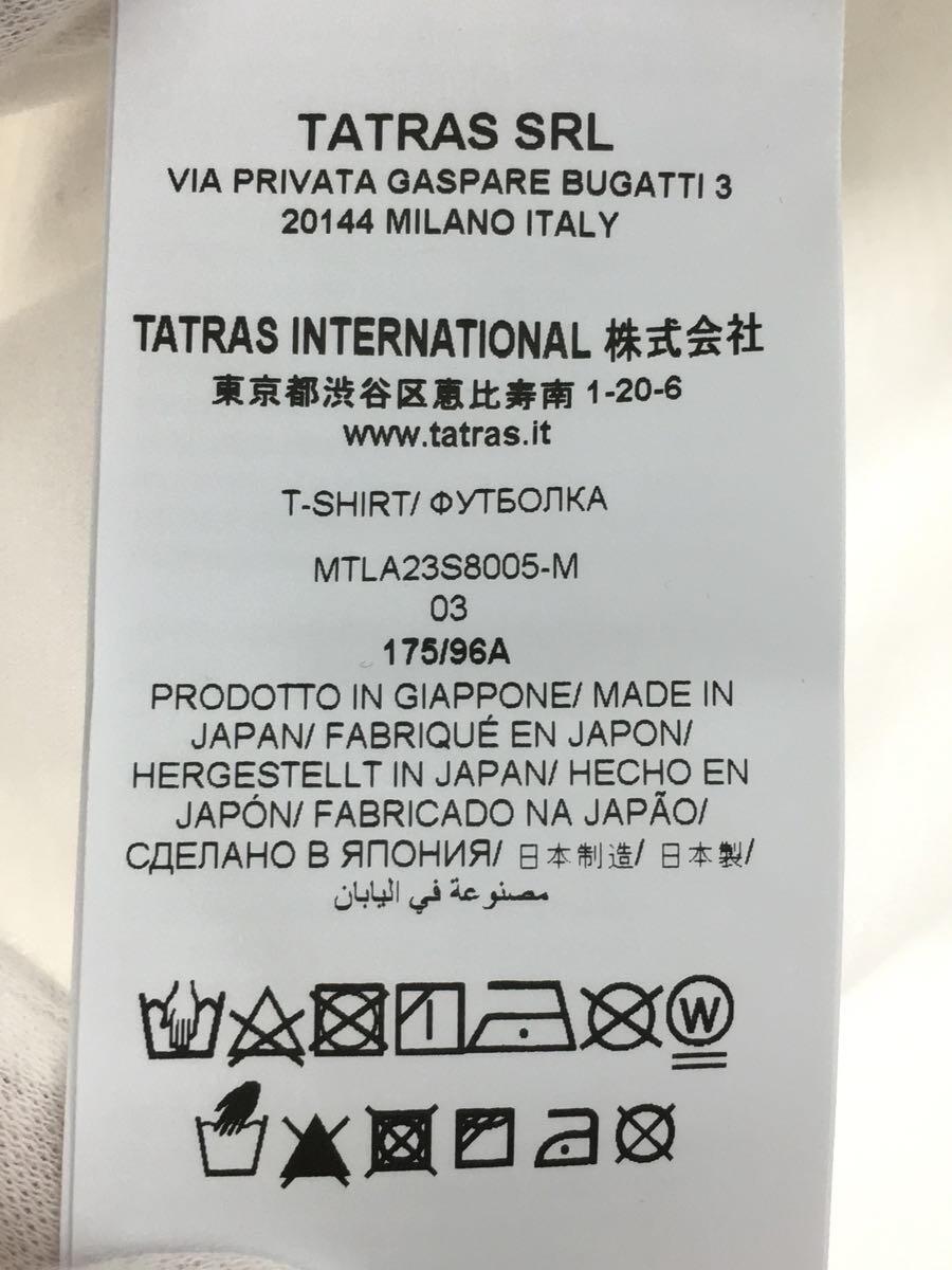 TATRAS◆23SS/Tシャツ/3/コットン/ホワイト/MTLA23S8005-M_画像4
