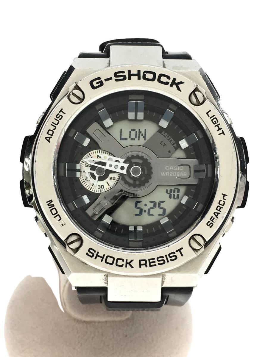 CASIO◇クォーツ腕時計・G-SHOCK/ワールドウォッチ/デジアナ/ブラック