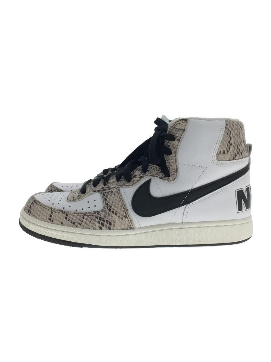 NIKE◆Terminator High Cocoa Snake/ハイカットスニーカー/27.5cm/WHT/FB1318-100