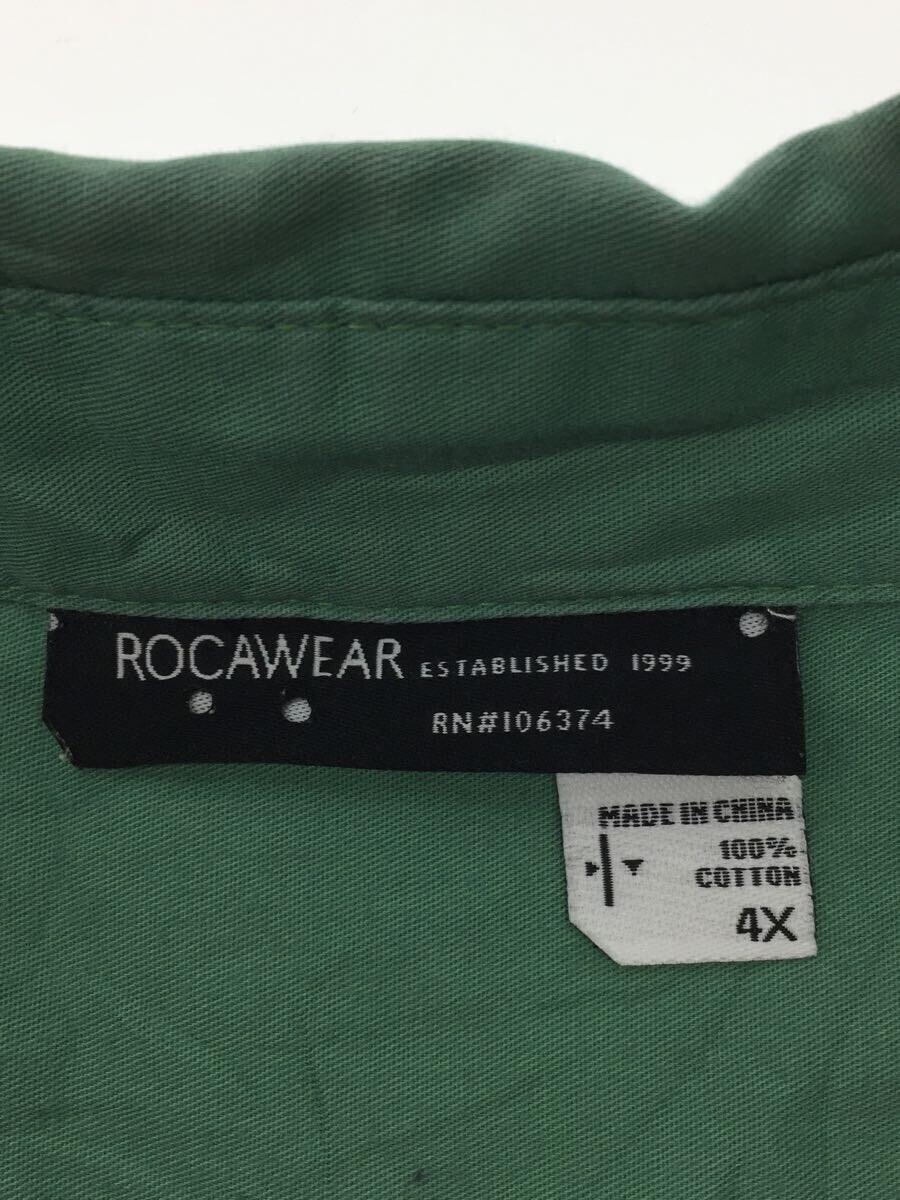 ROCAWEAR◆半袖シャツ/コットン/GRN_画像3