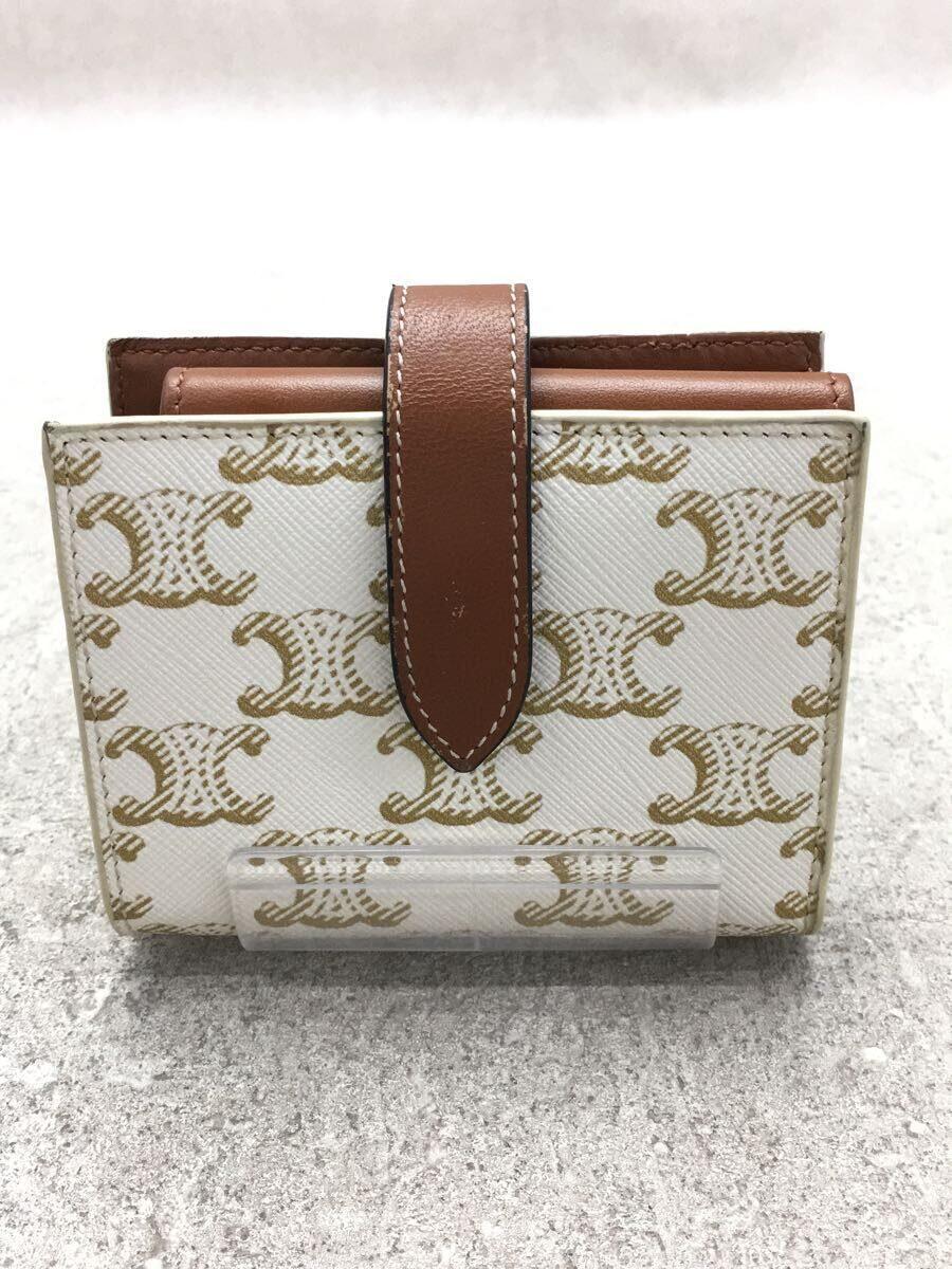 美品 Tory Burch トリーバーチ 三つ折り財布 レザー グレージュ-