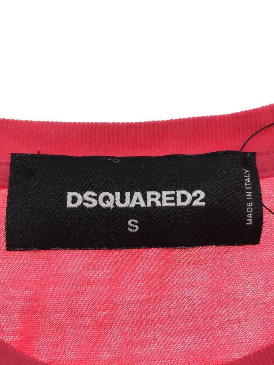 DSQUARED2◆Tシャツ/S/コットン/PNK/S74GC0960_画像3