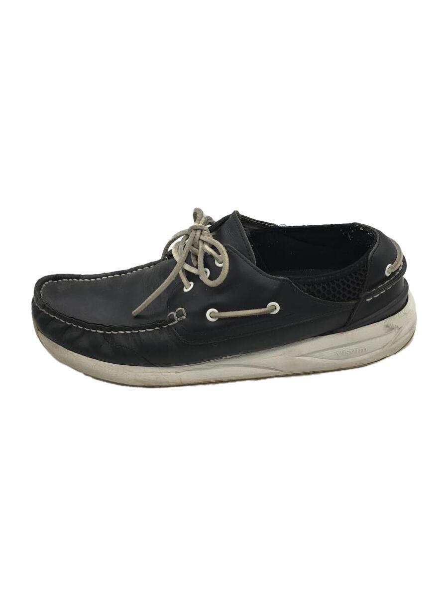 公式の visvim◇デッキシューズ/US9.5/BLK/レザー 27.5cm