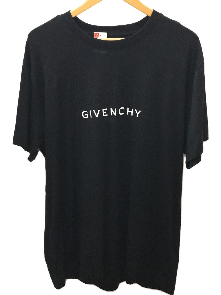 GIVENCHY◆22年/ブランドロゴスリムTシャツ/Tシャツ/M/コットン/BLK