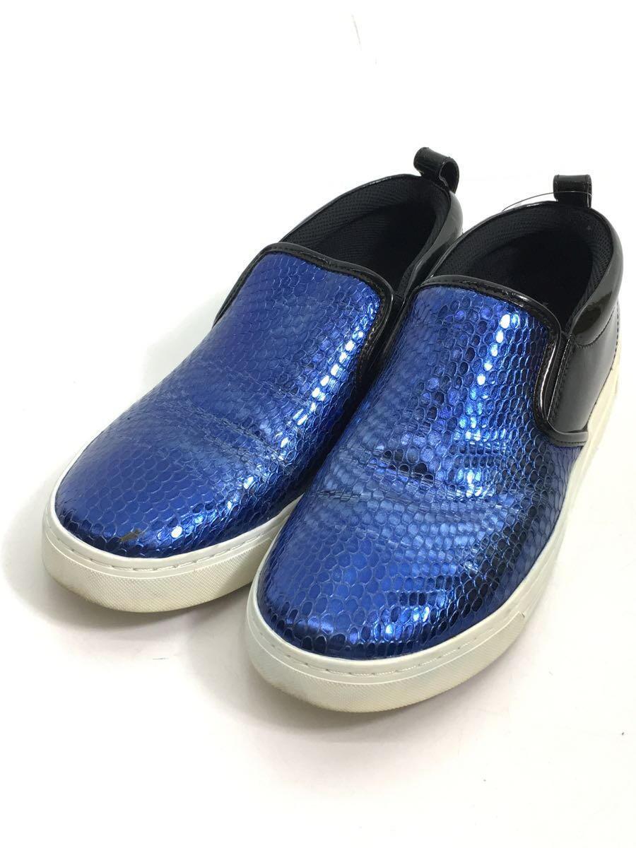 MARC BY MARC JACOBS◆ローカットスニーカー/39/BLU/エナメル_画像2