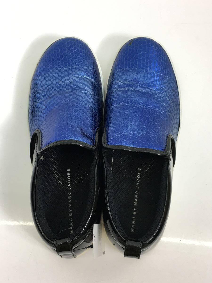 MARC BY MARC JACOBS◆ローカットスニーカー/39/BLU/エナメル_画像3