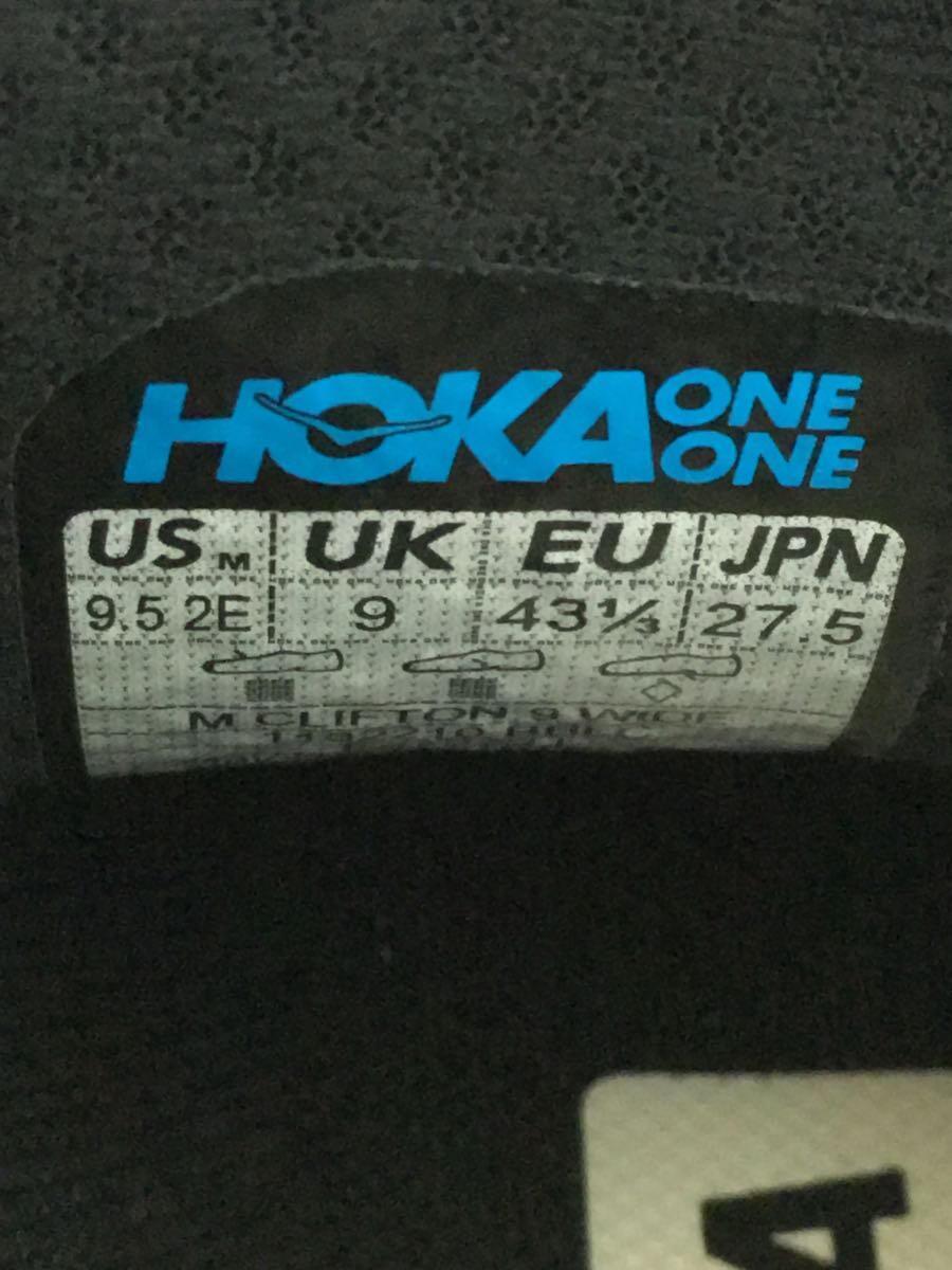 HOKA ONE ONE◆ホカオネオネ/ローカットスニーカー/27.5cm/BLK/1132210 BBLC