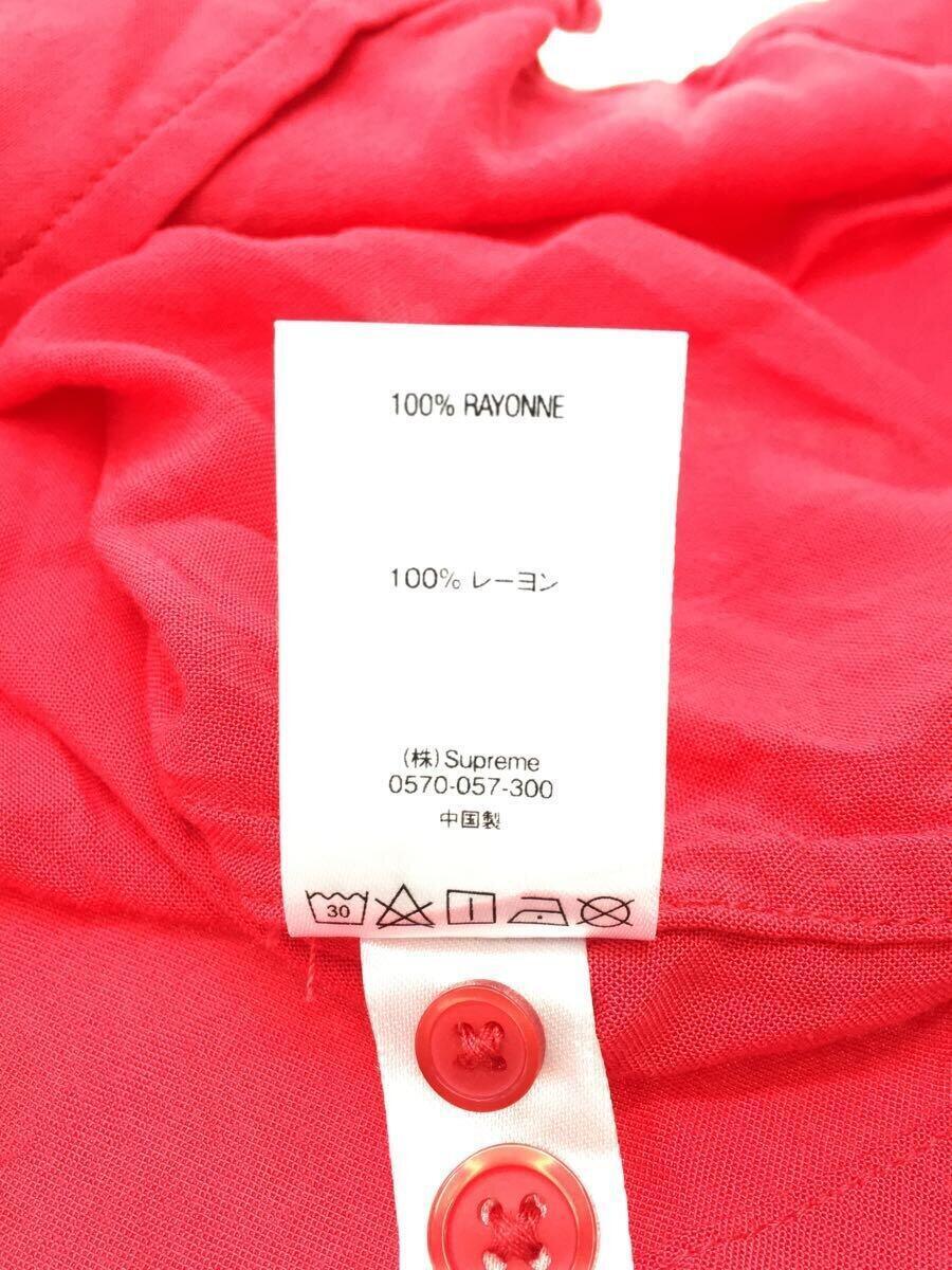 Supreme◆2018AW/Dragon Rayon Shirt/半袖シャツ/M/レーヨン/RED_画像4