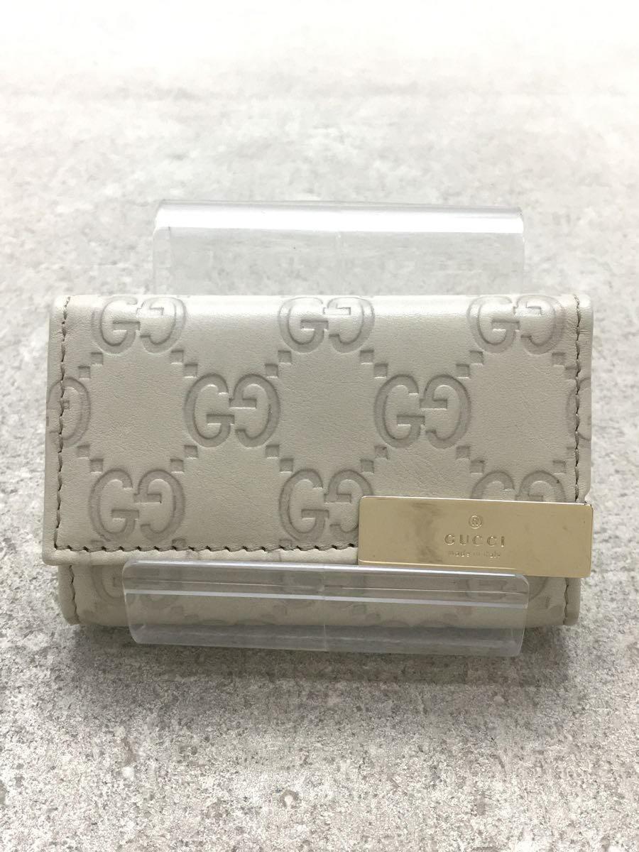 GUCCI◆キーケース/-/グレー/総柄/レディース_画像1