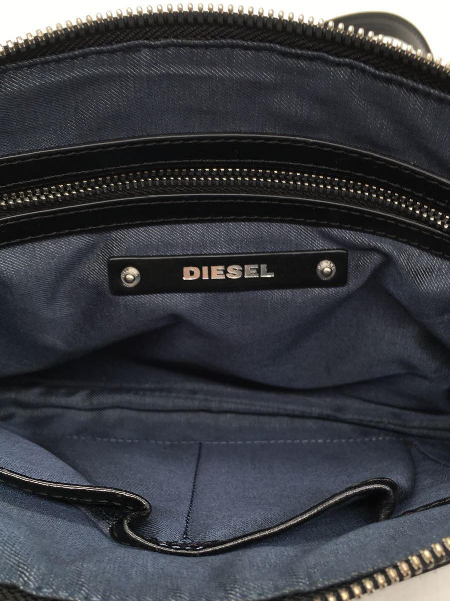 DIESEL◆ショルダーバッグ/レザー/BLK_画像6