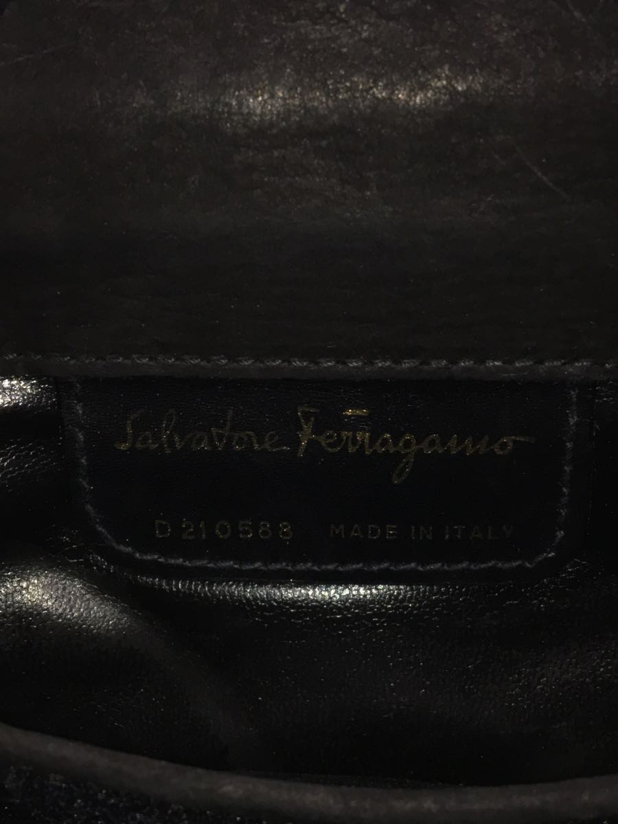 Salvatore Ferragamo◆ショルダーバッグ/BLK/ブラック/無地/D210588_画像5