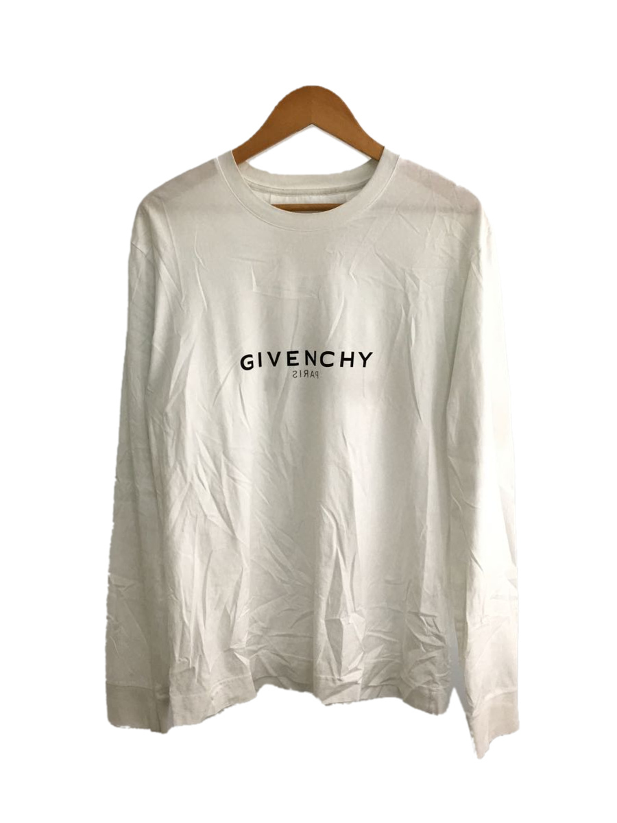 GIVENCHY◆長袖Tシャツ/S/コットン/WHT/プリント/22-23aw