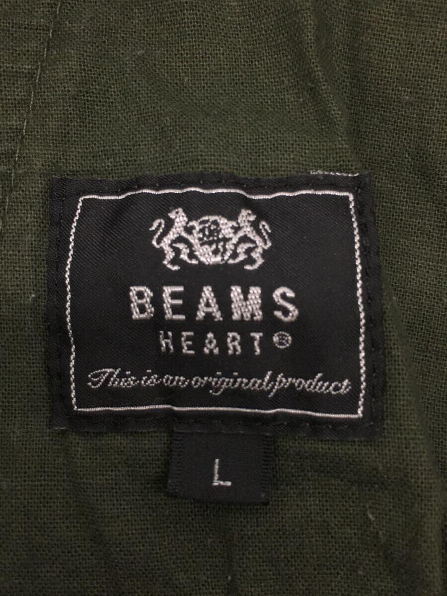 BEAMS HEART◆ストレートパンツ/L/コットン/GRN/42-23-0252-147_画像4