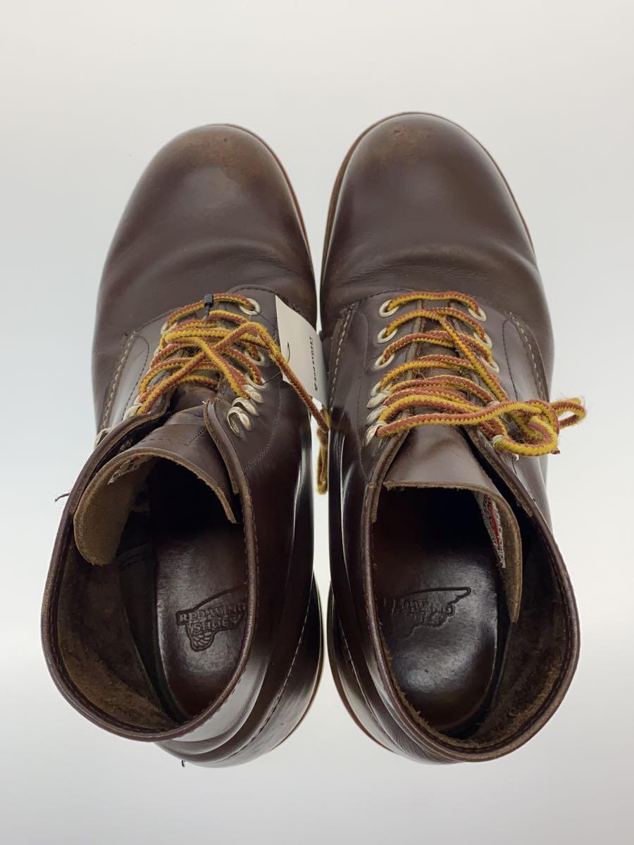 RED WING◆レースアップブーツ・6インチクラシックプレーントゥ/US8.5/BRW_画像3