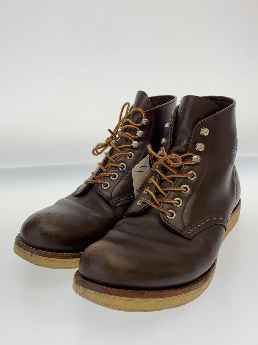 RED WING◆レースアップブーツ・6インチクラシックプレーントゥ/US8.5/BRW_画像2