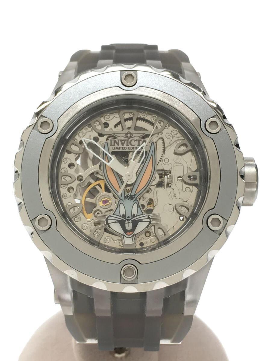 invicta*invicta/ in vi kta/ hand winding . wristwatch / silver /26956