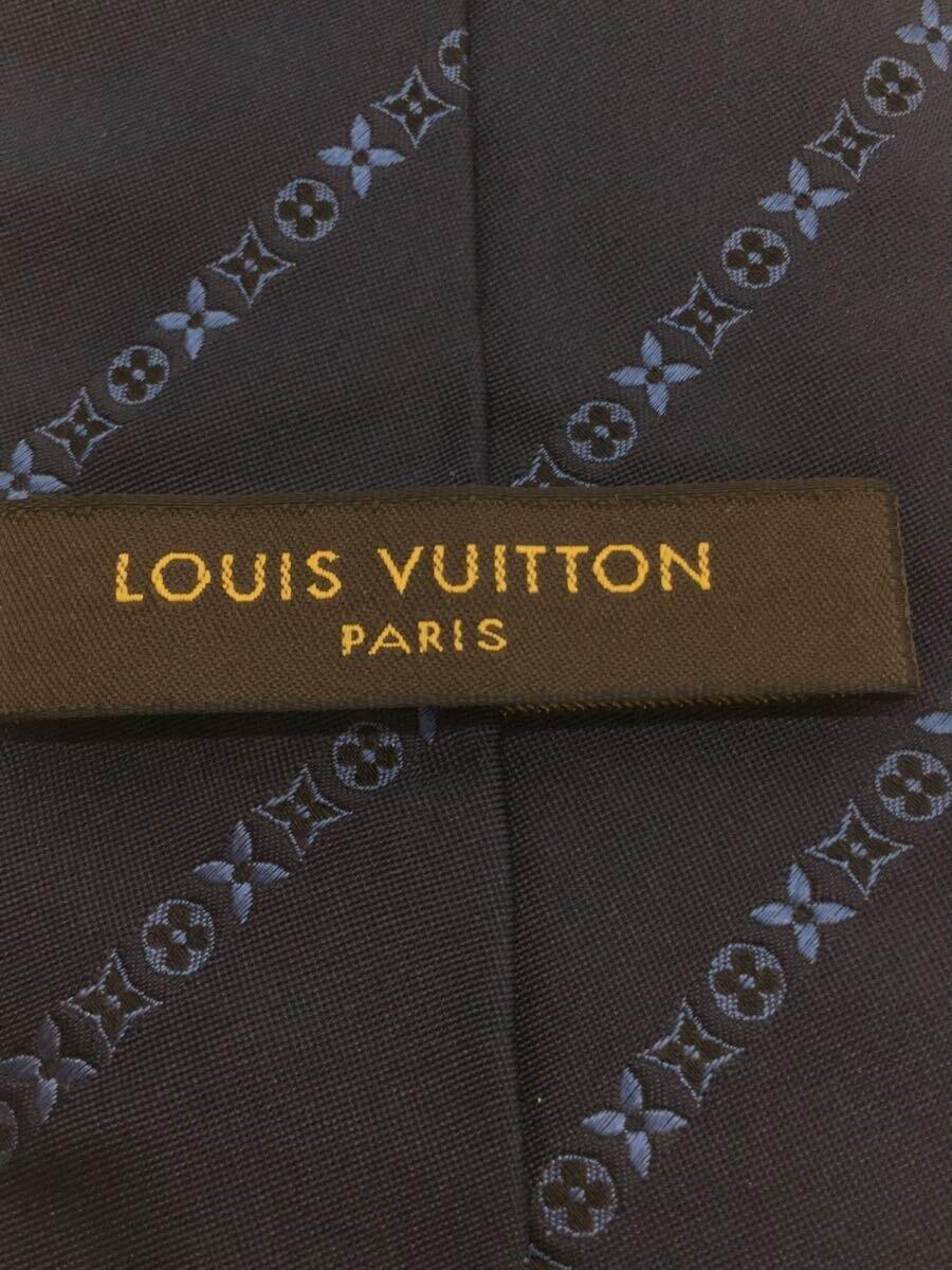 LOUIS VUITTON◆ネクタイ/シルク/NVY/メンズ_画像3