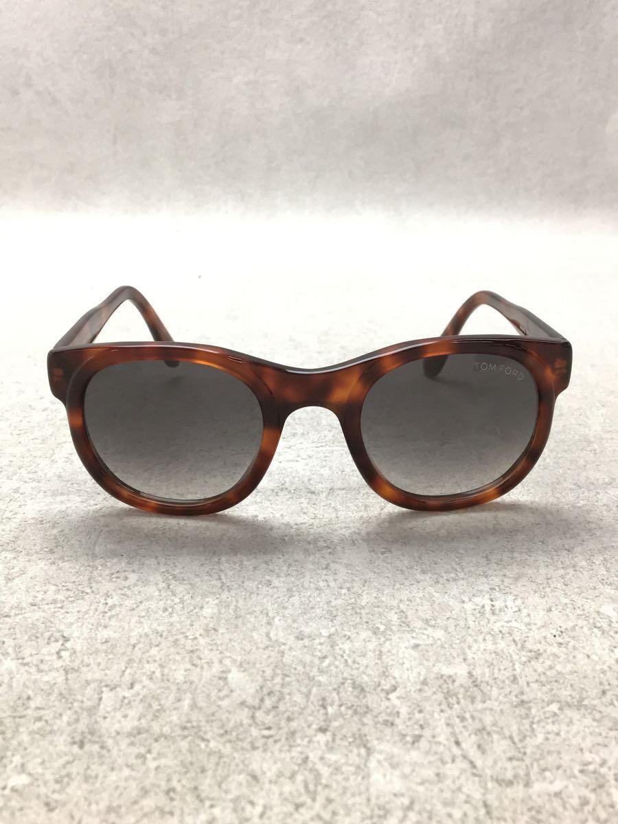 予約中!】 TOM FORD◇サングラス/ボストン/プラスチック/BRW/GRY