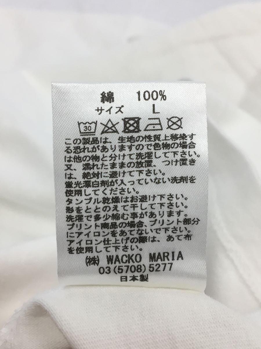 新品本物 WACKO MARIA◇Tシャツ/L/コットン/WHT/23FWE-WMT-WT01 その他