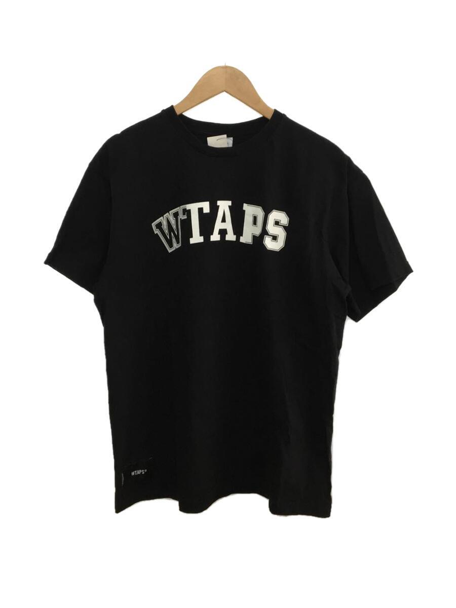WTAPS◆Tシャツ/2/コットン/BLK