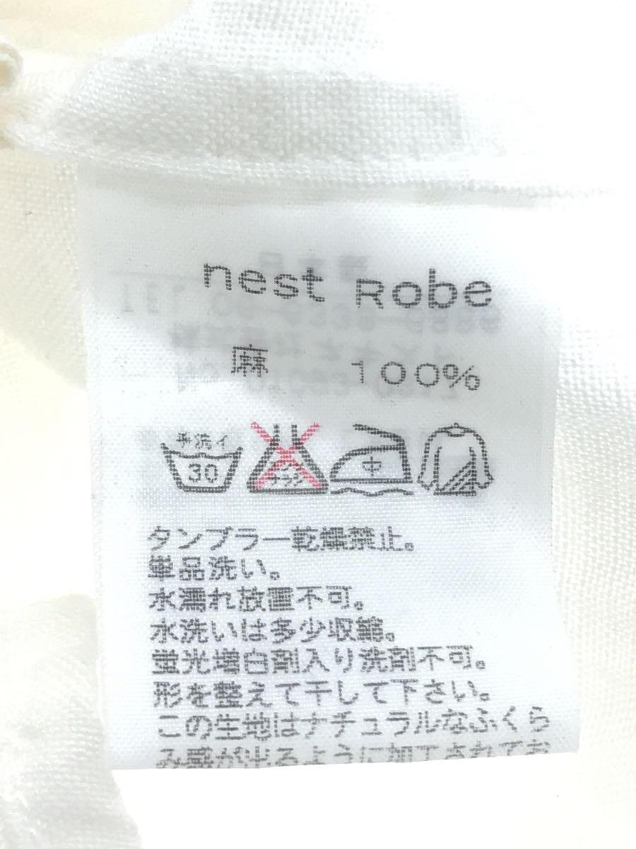 nest Robe◆長袖シャツ/リネン/アイボリー/ホワイト/白/無地_画像4