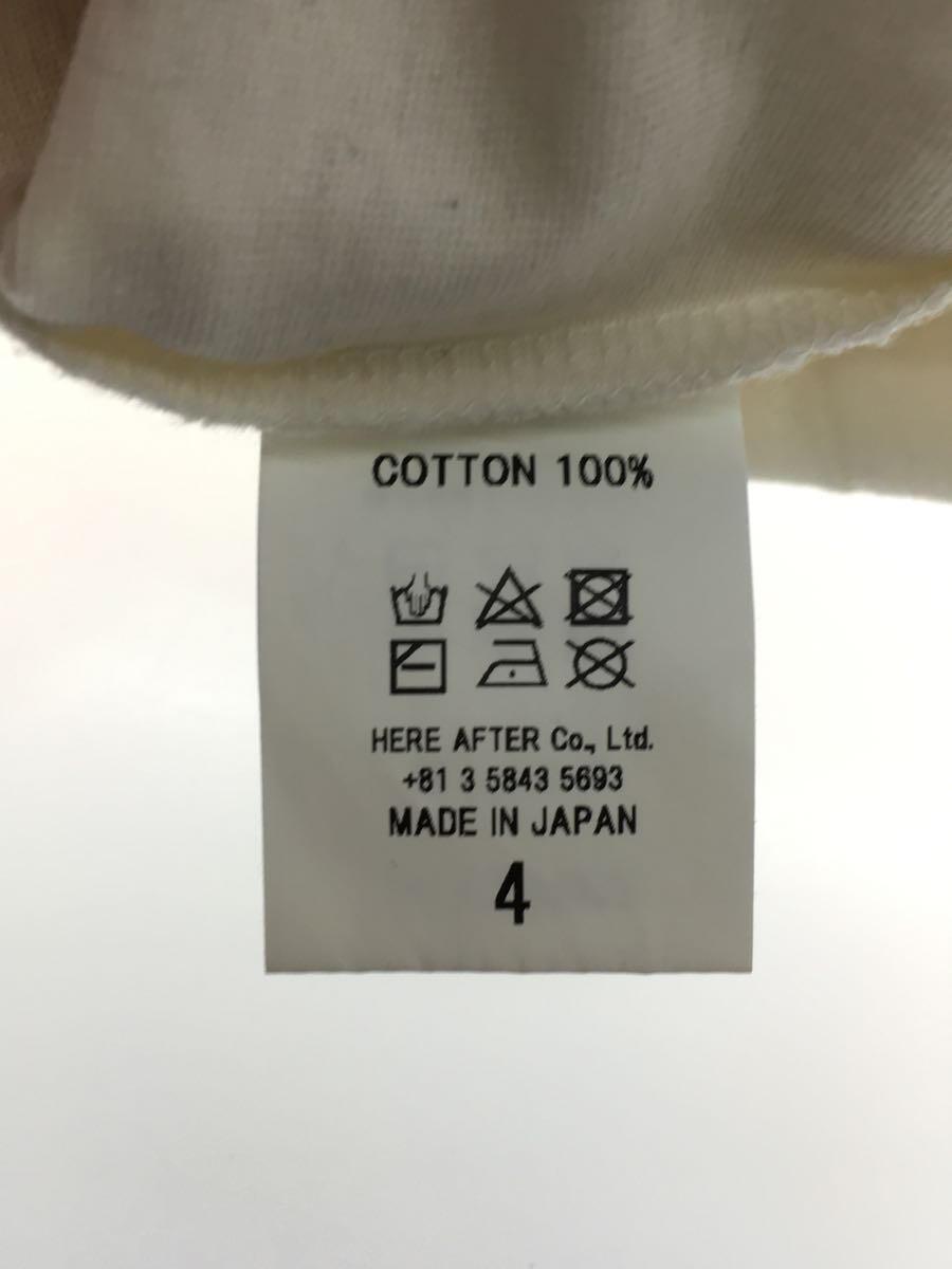 日本最大の interim/長袖Tシャツ/4/コットン/ホワイト XLサイズ以上