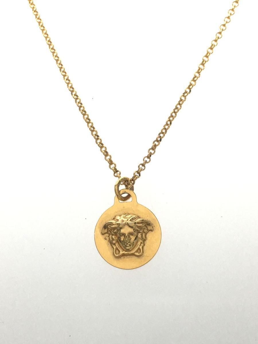 良好品】 VERSACE◇ネックレス/メッキ/GLD/トップ有/メンズ/DG1F009