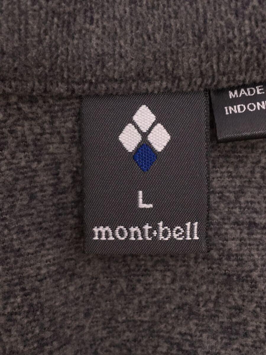 mont-bell◆フリースベスト/L/ポリエステル/GRY/1114435_画像3