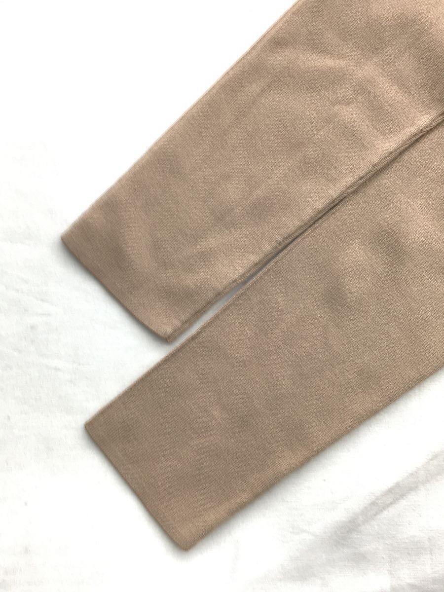 LE CIEL BLEU*22SS/High Gauge Turtle Neck Knit/ long sleeve cut and sewn /36/ rayon / beige 