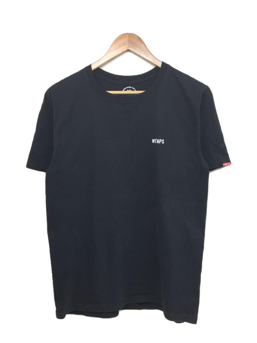 WTAPS◆22ss/MON TEE/2/コットン/ブラック/221PCDT-ST05S/使用感有_画像1